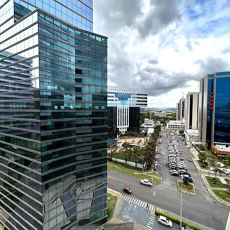 V822 Apart Aconchegante Em Frente Ao Shopping Brasilia Exterior photo